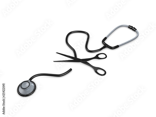 broken stethoscope