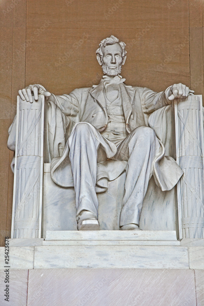 Statue of Abraham Lincoln at the Lincoln Memorial