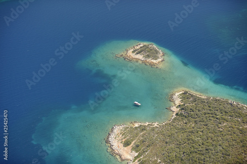 Aerial view of Gokova  Turkey © anemone