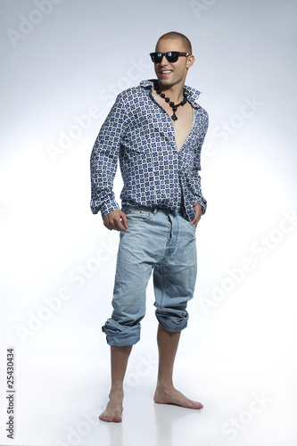 Картината върху платно relaxed handsome man