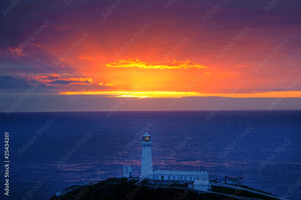 South Stack Lighthouse sunset