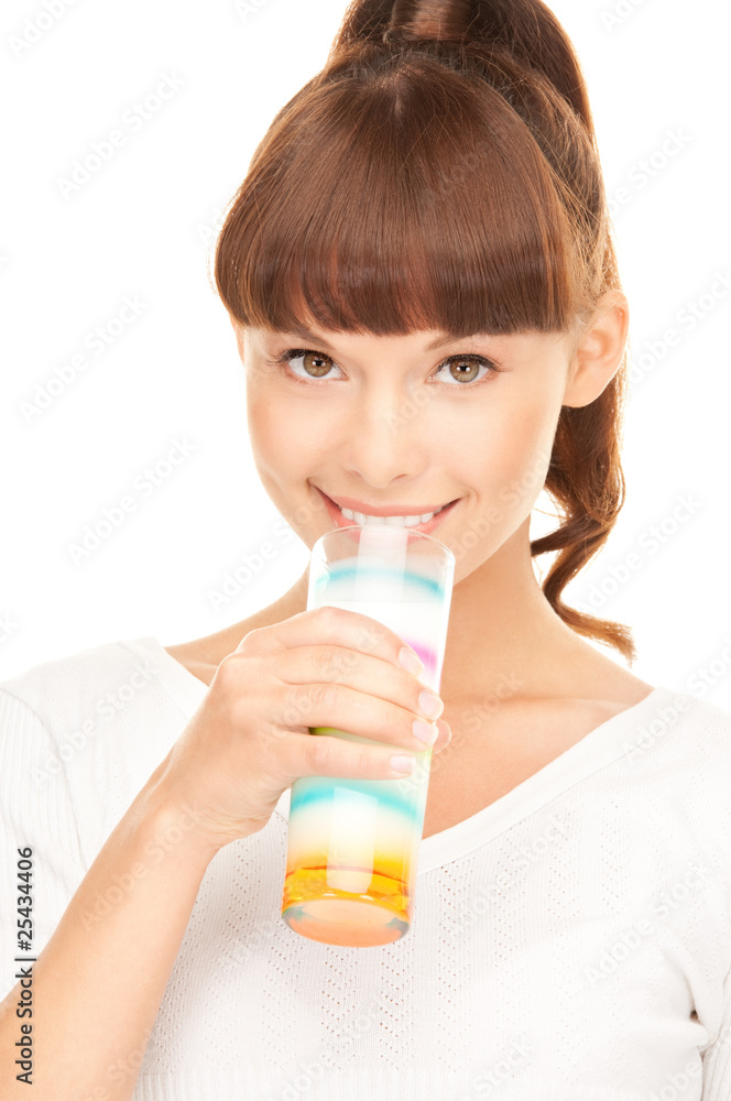 lovely woman with glass of milk lovely woman with glass of milk