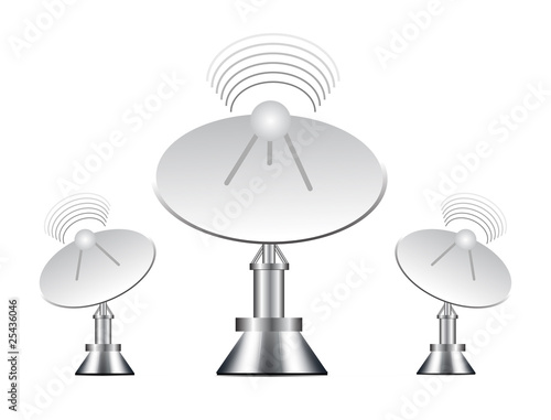 Vector illustration of antenna