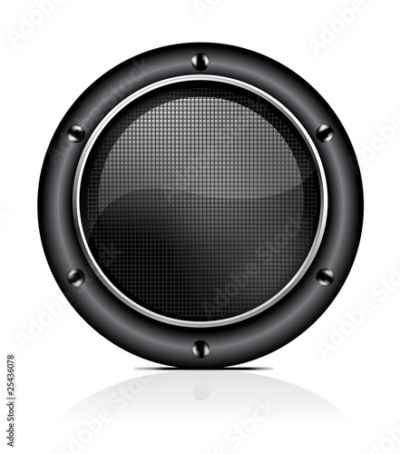 sound speaker on white