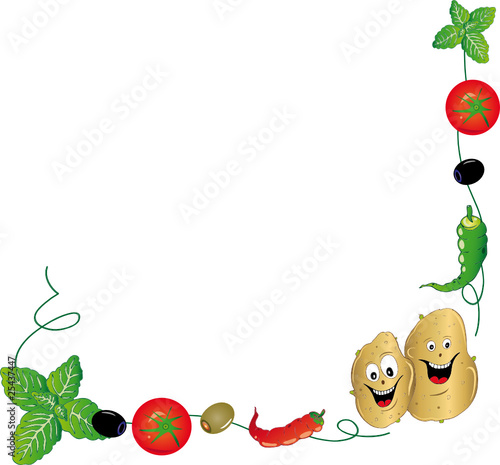 Gemüse, Tomaten, Kartoffel Ranke