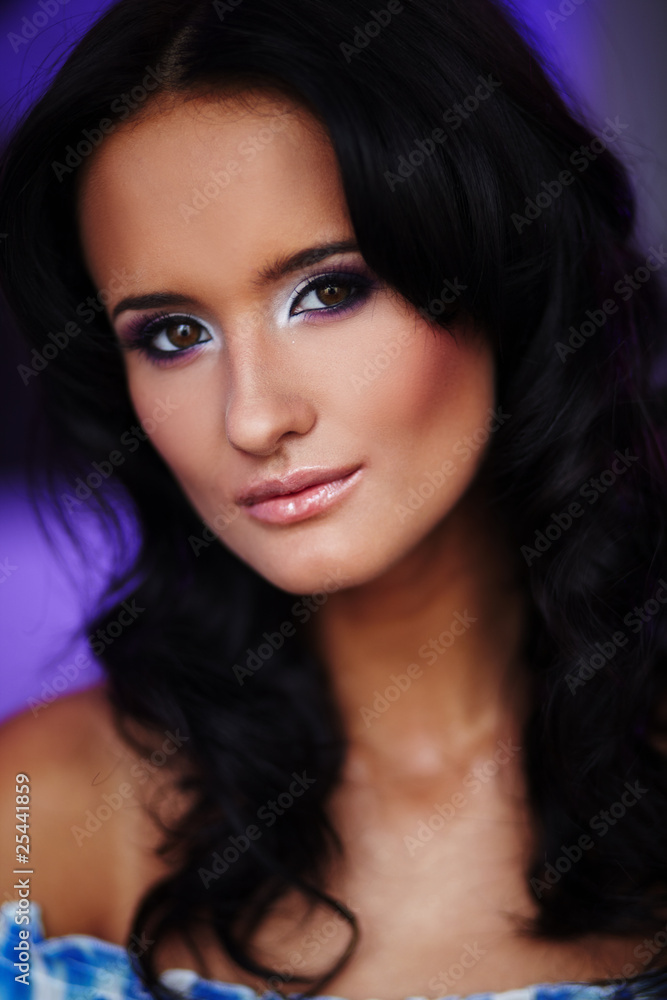 Fototapeta premium beautiful face on blured background