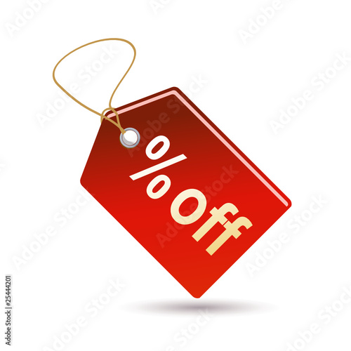 red discount icon