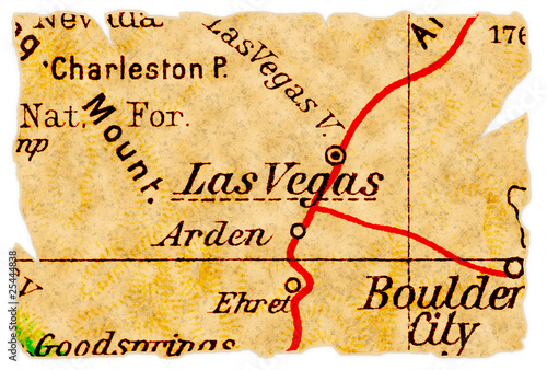 Las Vegas old map