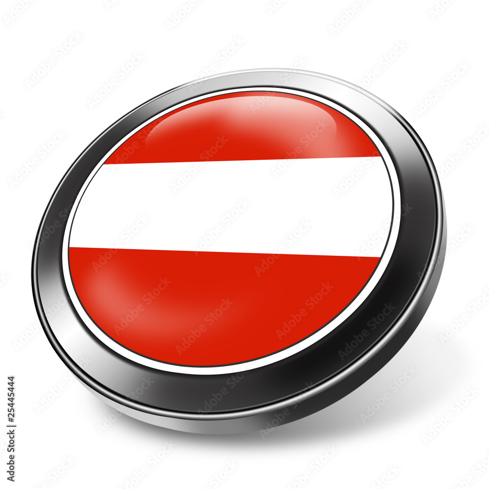 3d button österreich, flagge 3d button österreich, flagge