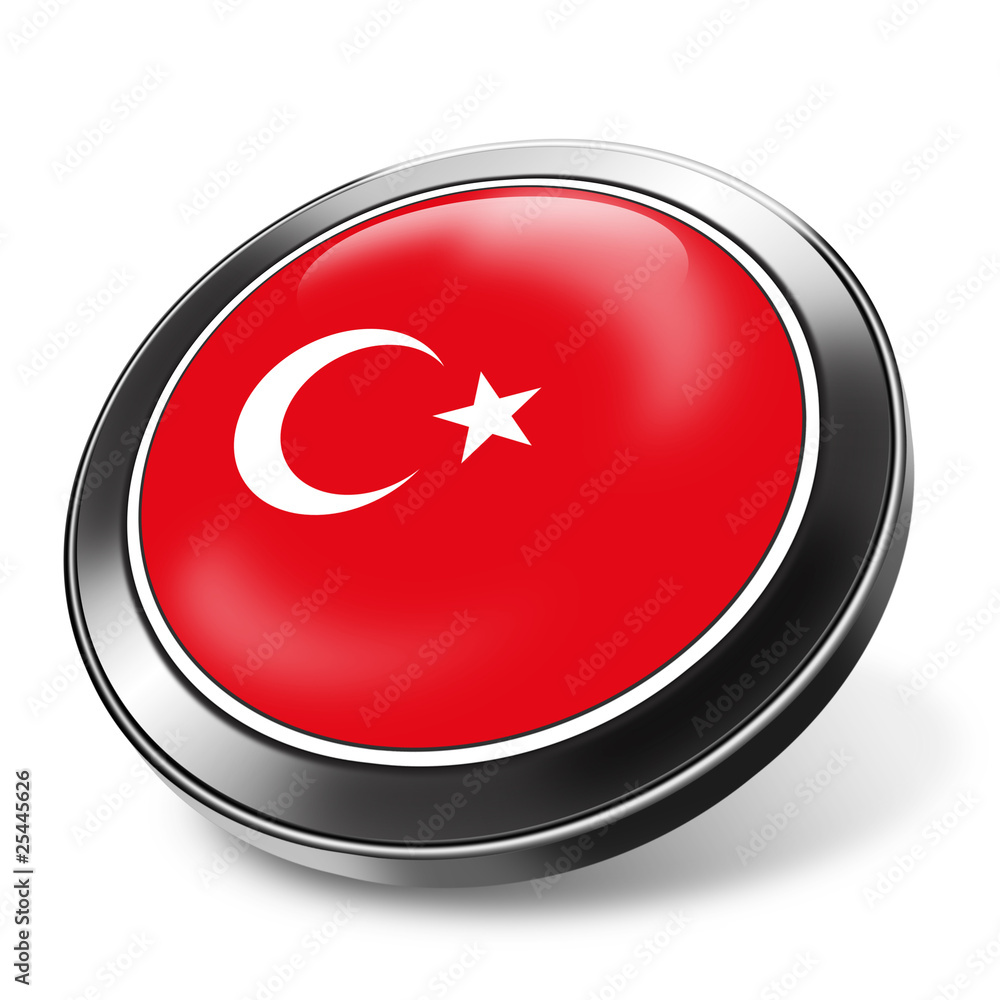 3d button turkey flag 3d button turkey flag