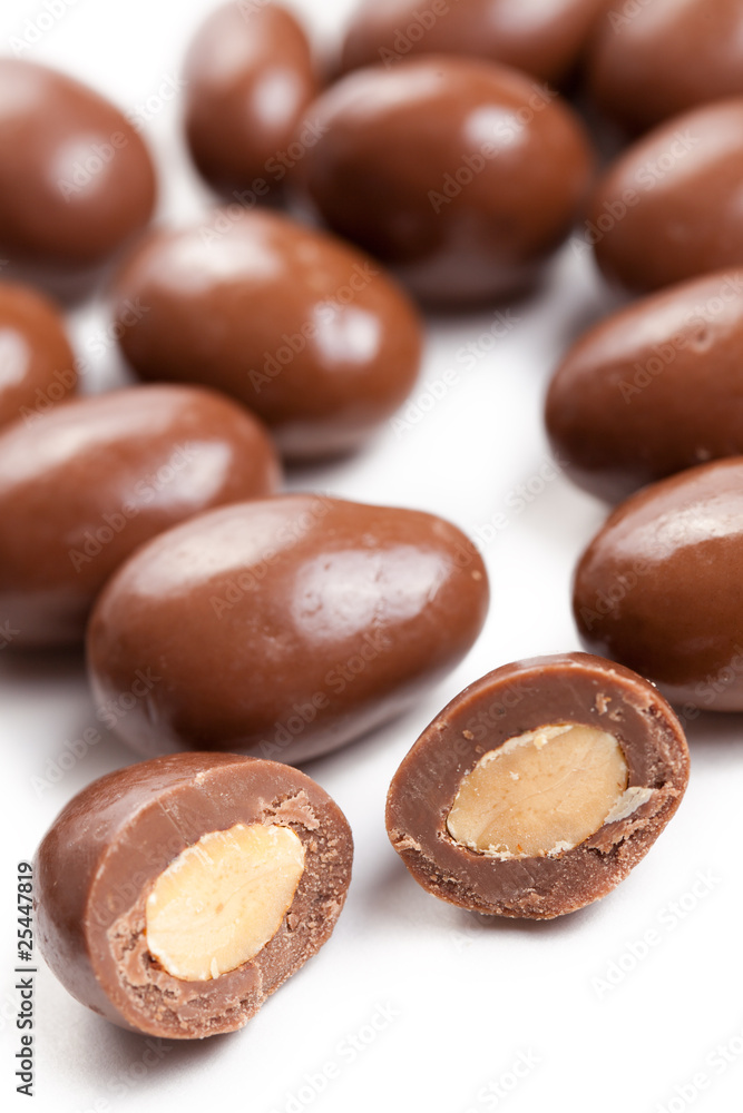 almonds in chocolate almonds in chocolate