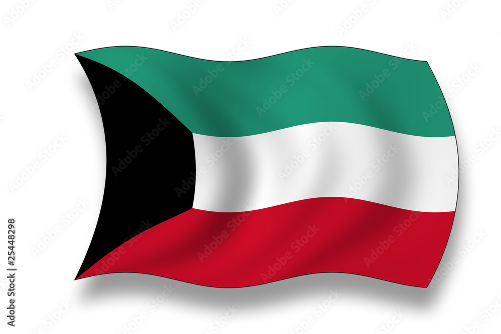 Obraz premium Flag of Kuwait