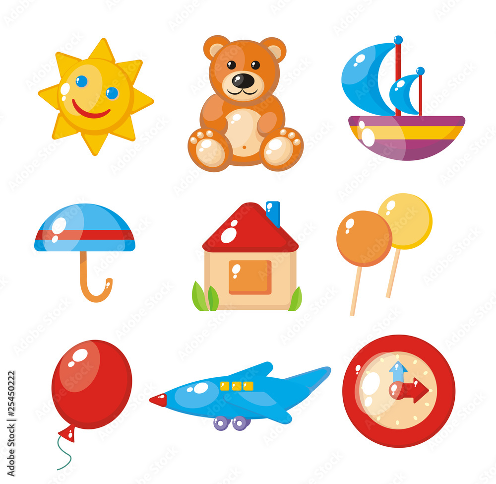 Obraz premium Set of child's pictures for a kindergarten