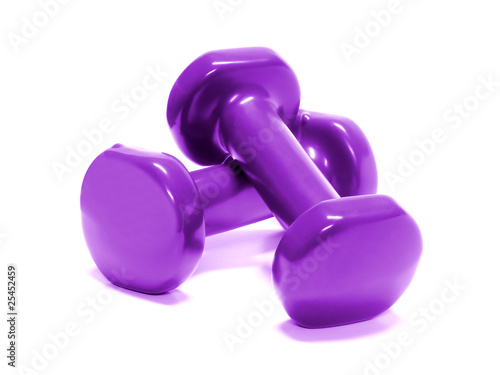 Purple dumbells