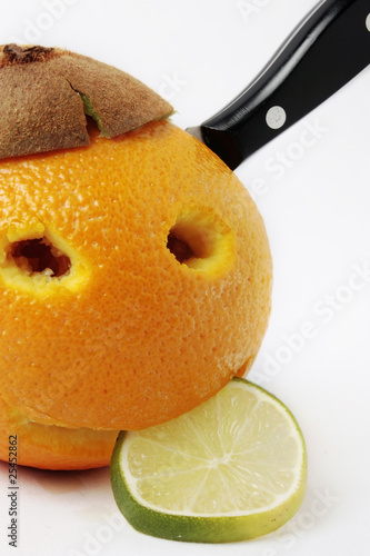 happy orange face photo