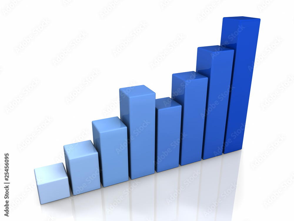 3D Blue Graph 3D Blue Graph