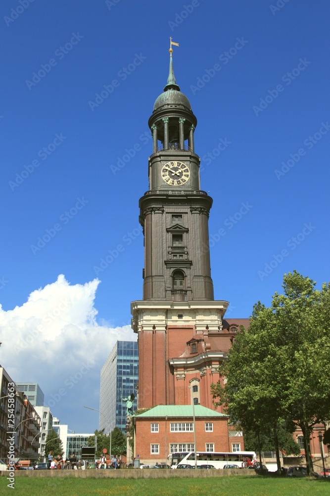 Hamburg, Turm von St. Michaelis, (Michel)