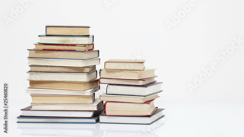 Time lapse of book's stack moving