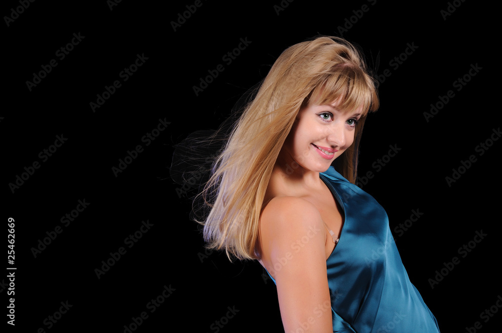 Naklejka premium Portrait of a young girl