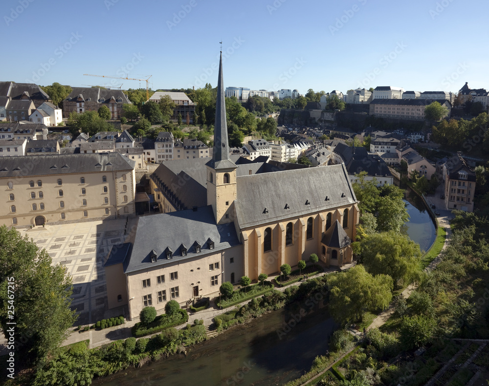 Luxemburg, Johanneskirche, Abtei Neumünster, Alzette