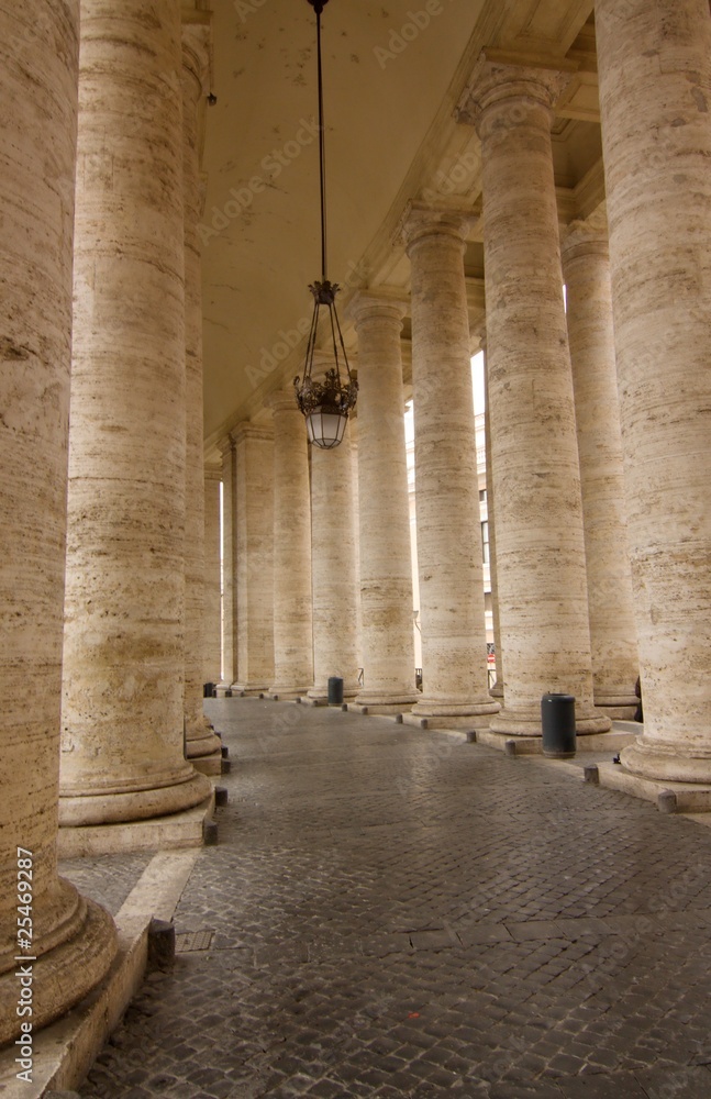 The Colonnade in front of the St. Peter's Basilica