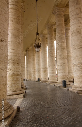 The Colonnade in front of the St. Peter's Basilica