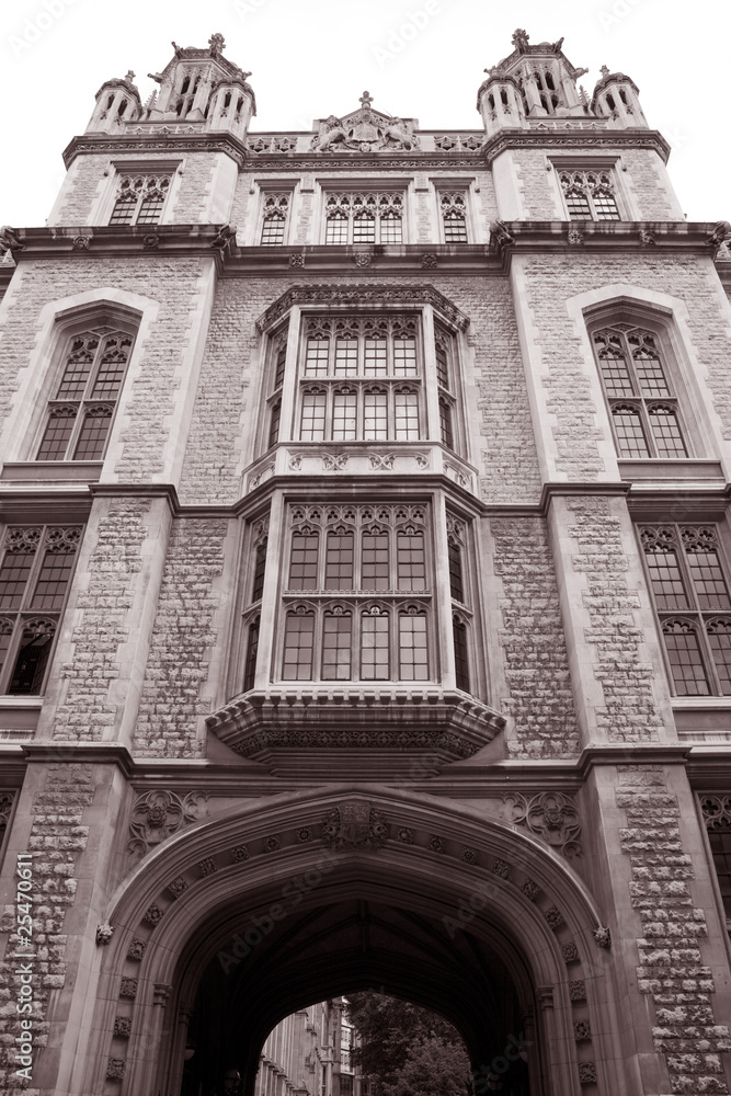 The Main Facade of King's College, London