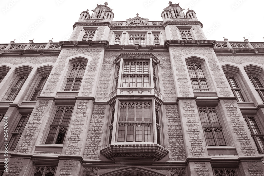 Main facade of King's College, London