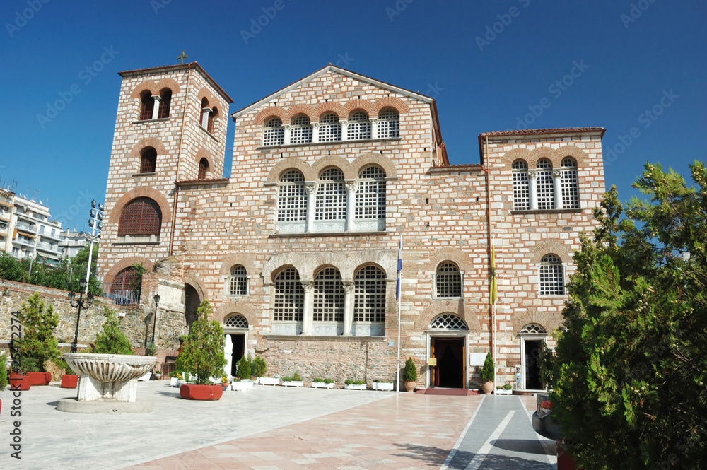 Byzantine church of Aghios Demetrios in Thessaloniki,Greece