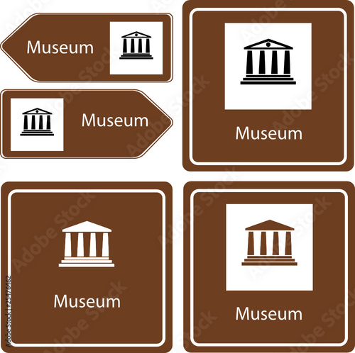 Museum signs