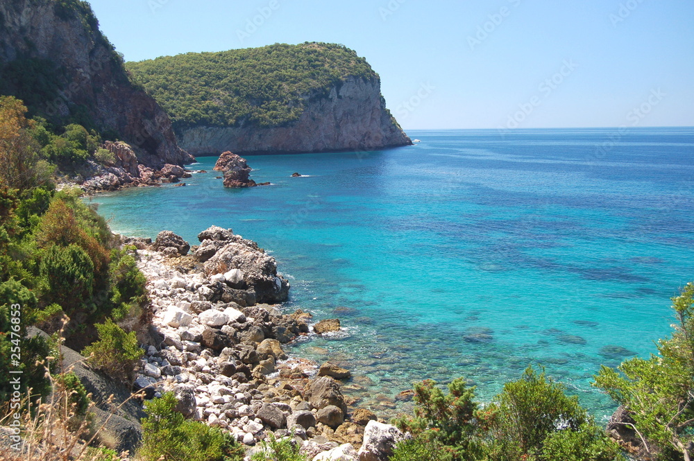 Summer landscape of Dalmatian coast, Montenegro Summer landscape of Dalmatian coast, Montenegro