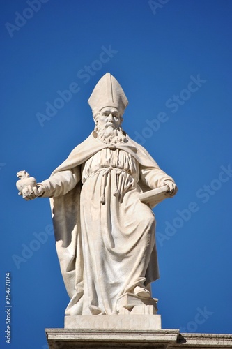 Statua di Sant'Agostino - Basilica Sacro Cuore - Roma - Italia