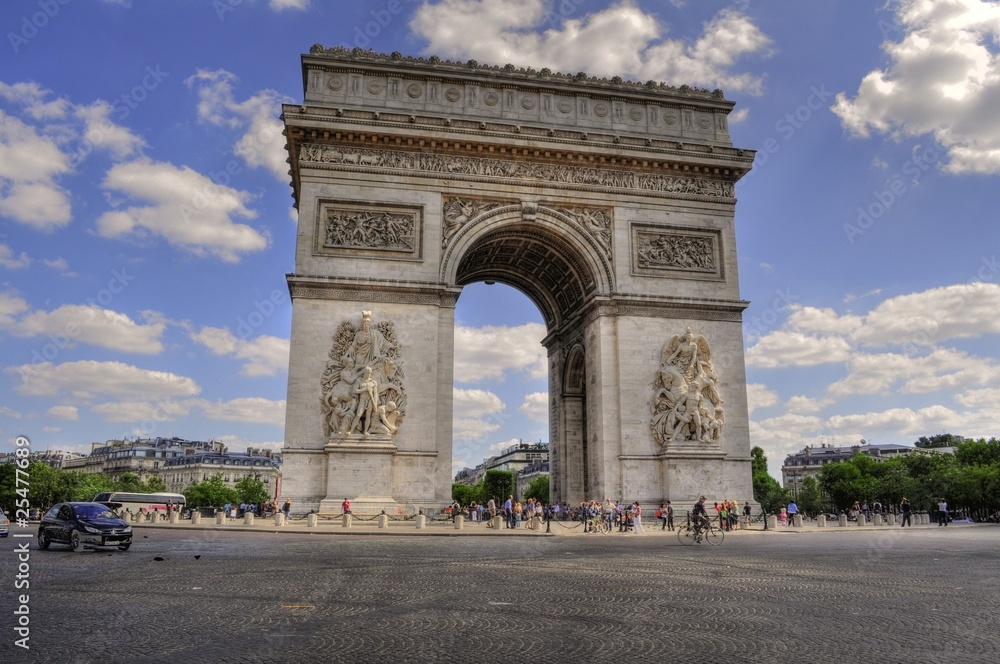 Naklejka premium Arc de Triomphe - Paris (France)