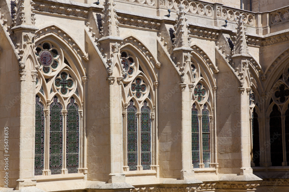 Detalle de la catedral de Burgos, Castilla y Leon, España