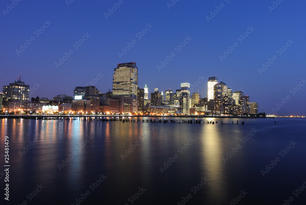 New York City Skyline at Dusk