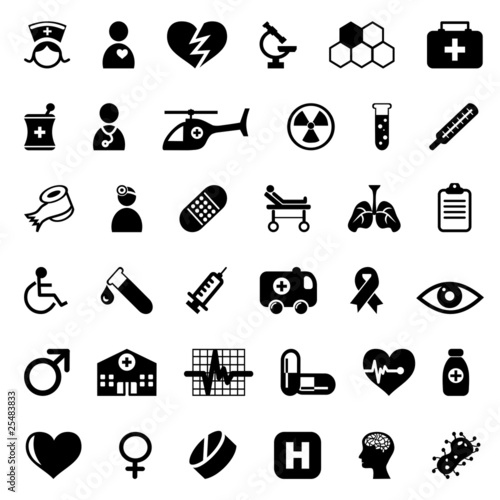medical icons set #25483833
