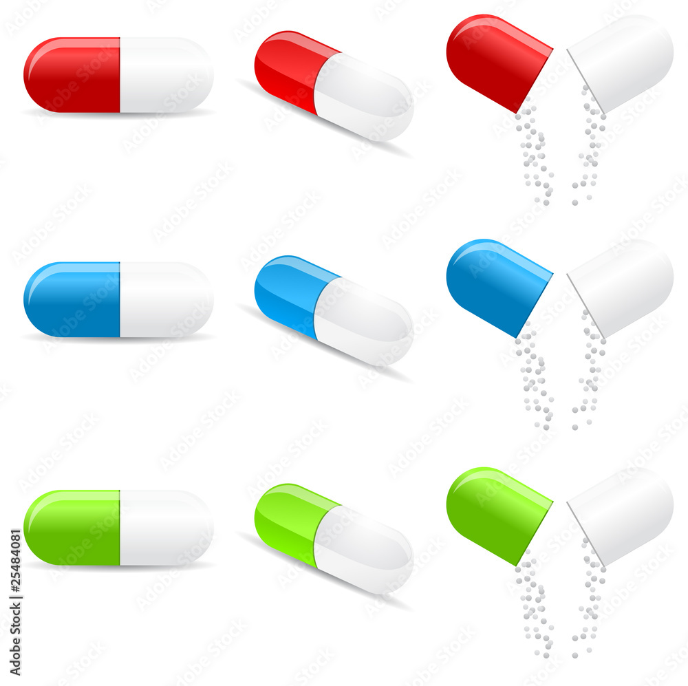 Vector pill illustration Vector pill illustration