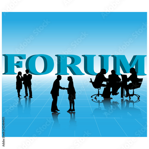 Business forum.Vector