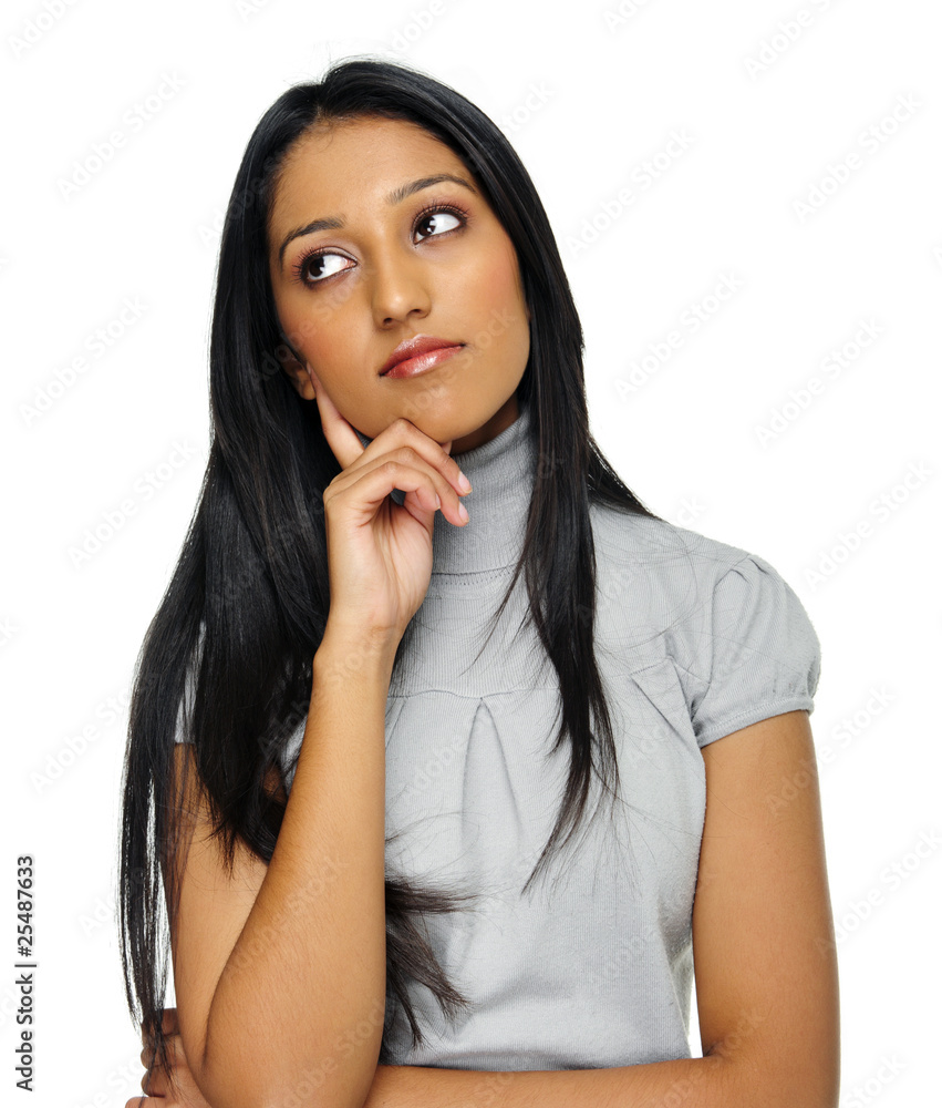Indian thoughtful girl Indian thoughtful girl