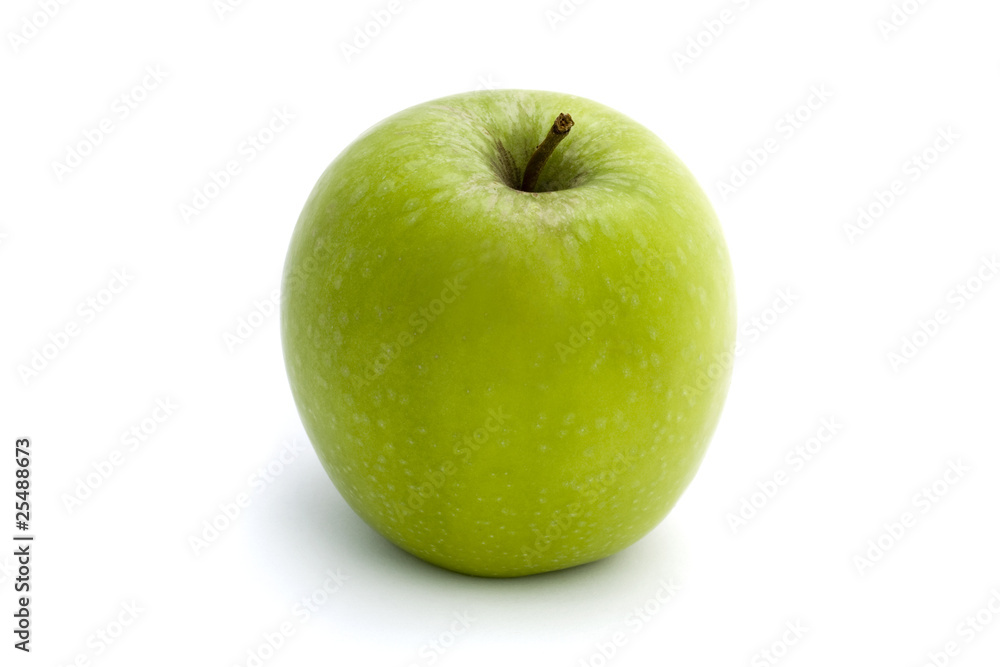 green apple isolated on white