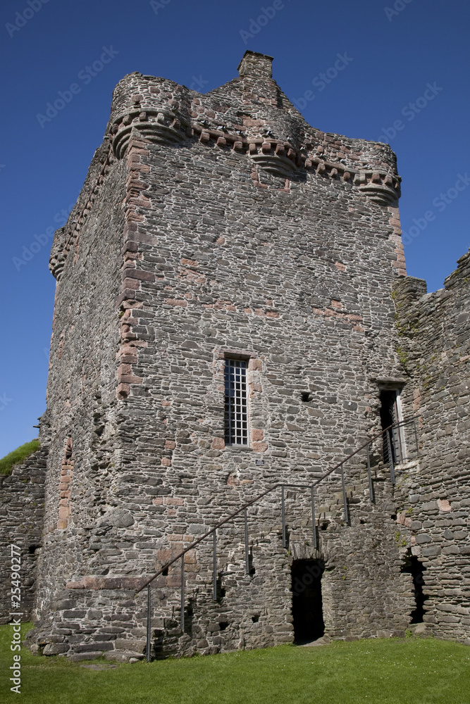 Skipness Castle in Kintyre in Scotland