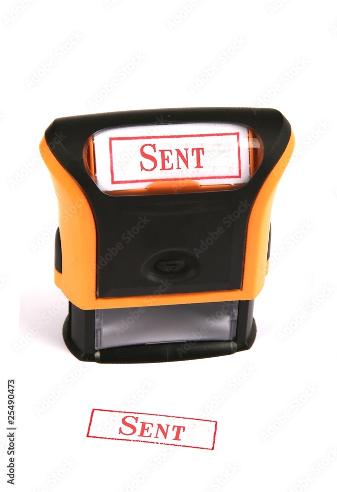 Rubber Stamp - Sent