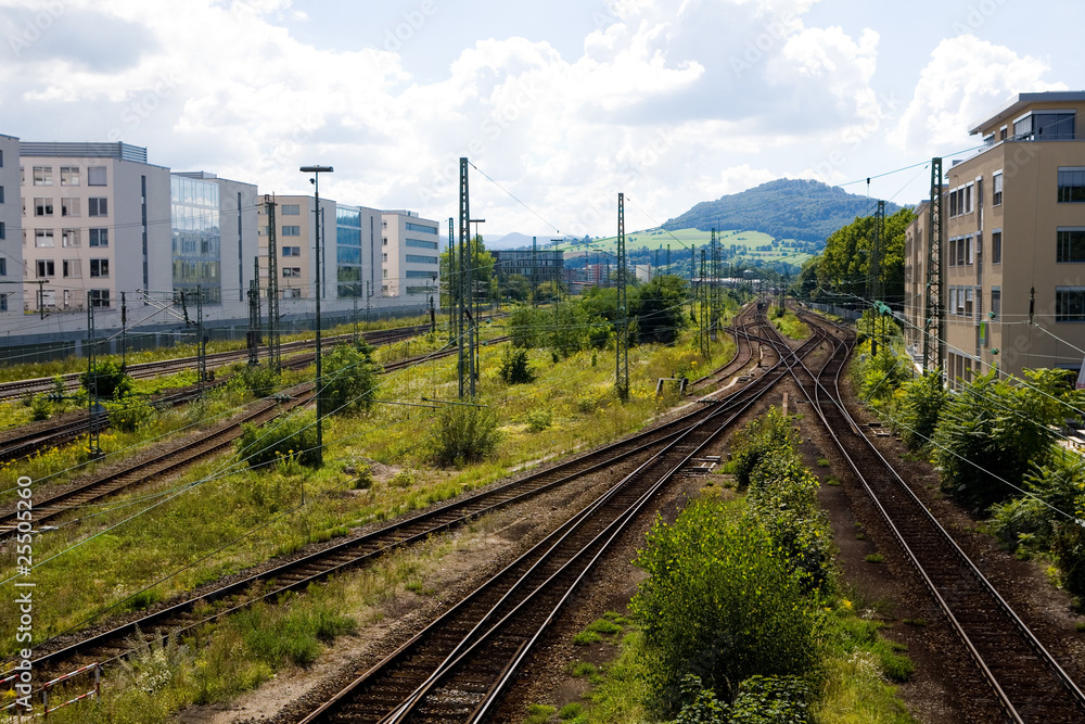 Naklejka premium Freiburg, Eisenbahn