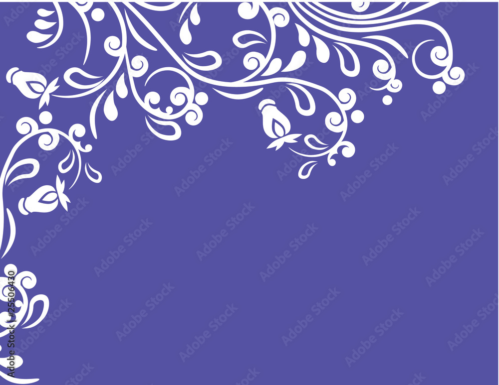 Beautiful floral ornate background
