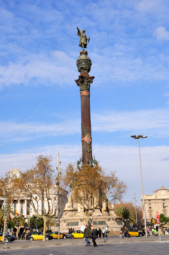 Statue of Christopher Columbus - Barcelona, Spain
