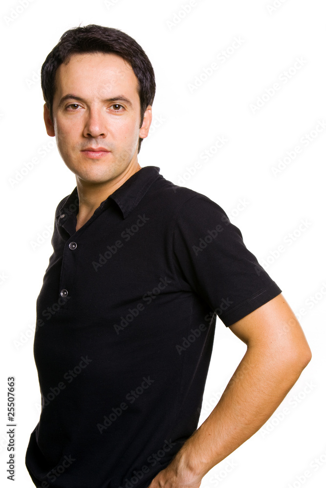 Portrait of a handsome young man, isolated on white background Portrait of a handsome young man, isolated on white background