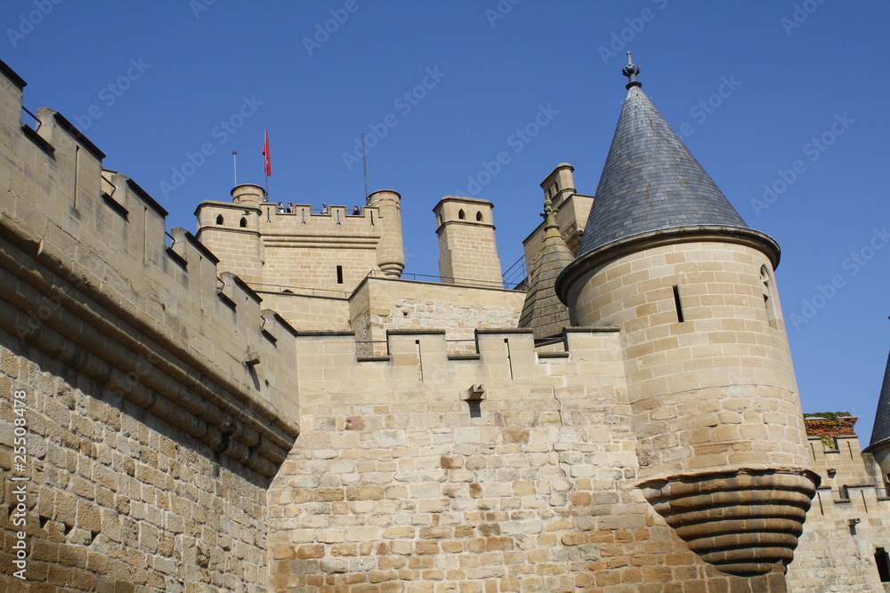 Castillo de Olite, antiguo palacio de los reyes de Navarra.