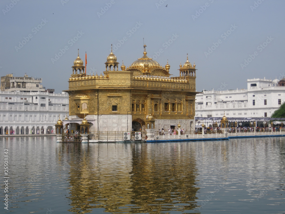 Golden temple in Amritsar - Sri Harimandir Sahib. India