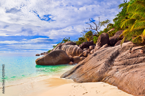 Fototapeta Naklejka Na Ścianę i Meble -  Beach Anse Lazio at Seychelles