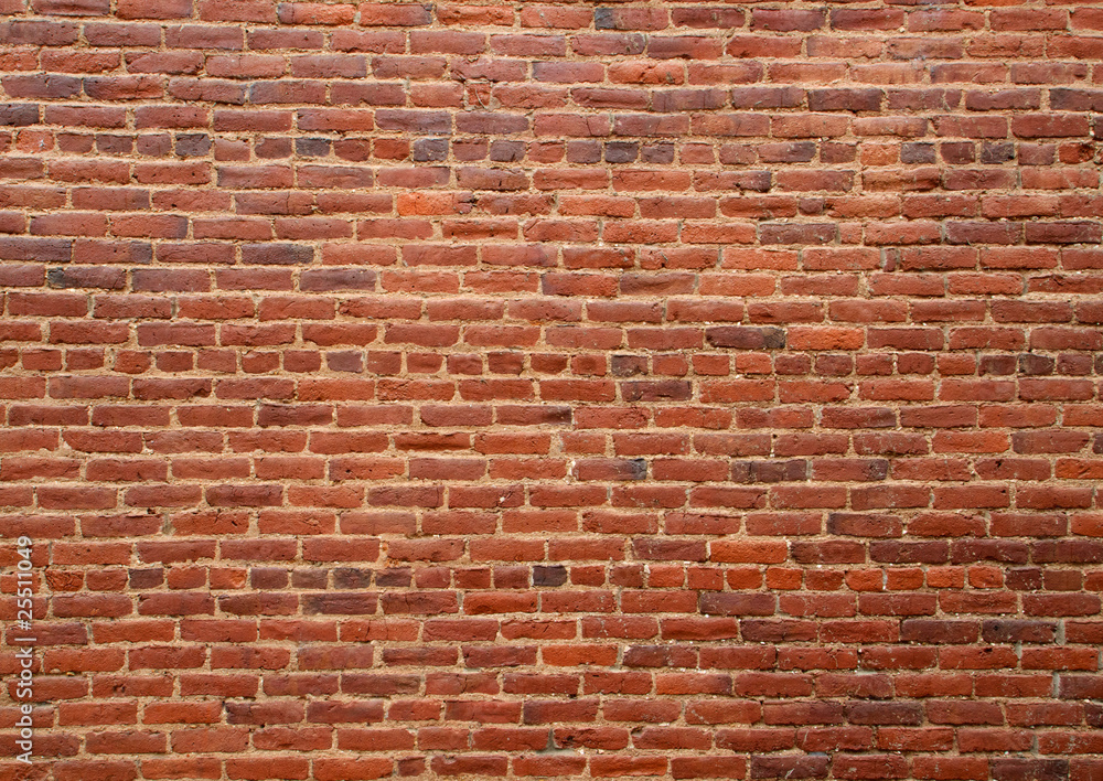 Obraz Old red brick wall
